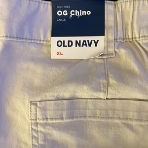 Old Navy, High Rise OG Chino Ankle Pants.